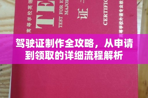 汉源驾驶证制作全攻略，从申请到领取的详细流程解析